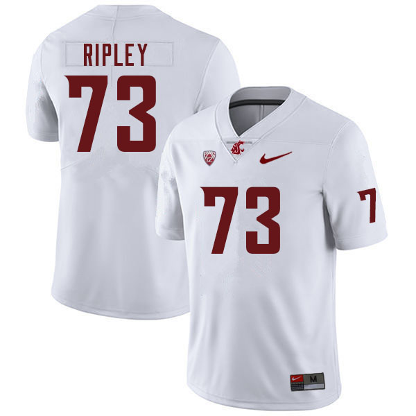 Men #73 Julian Ripley Washington Cougars College Football Jerseys Sale-White